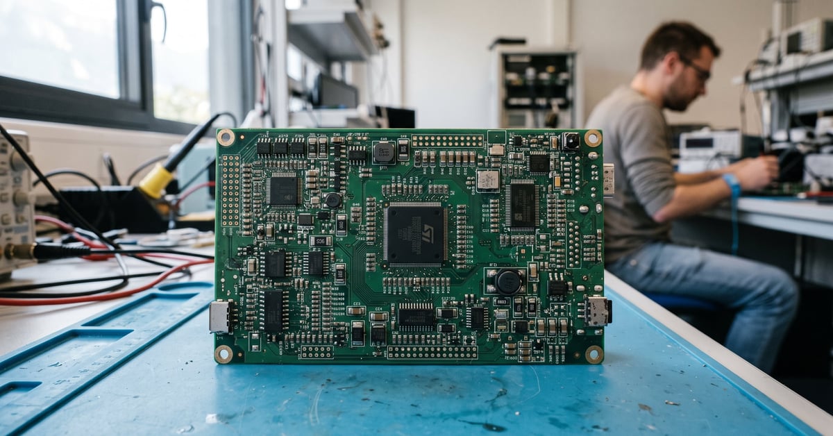 Composant carte électronique : résistances, condensateurs et circuits imprimés en gros plan