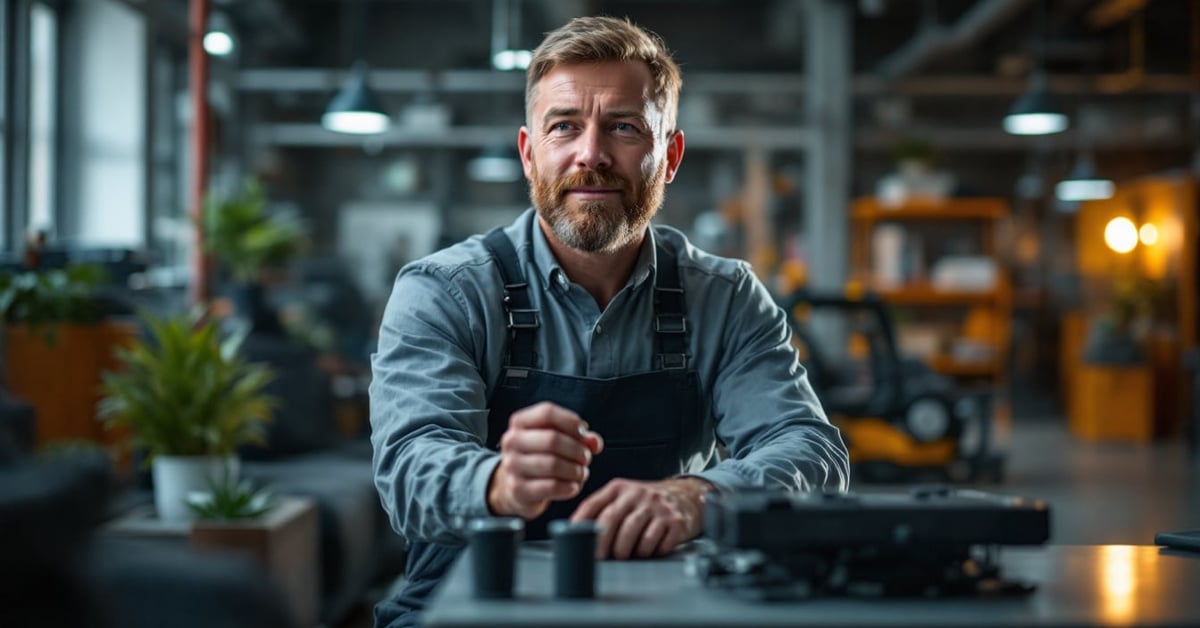 Technicien en alternance effectuant une maintenance industrielle sur une machine en usine