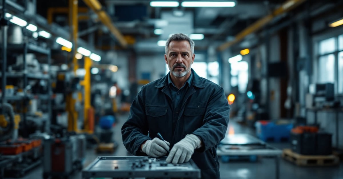 Technicien du service de la maintenance industrielle terrestre travaillant sur un véhicule militaire