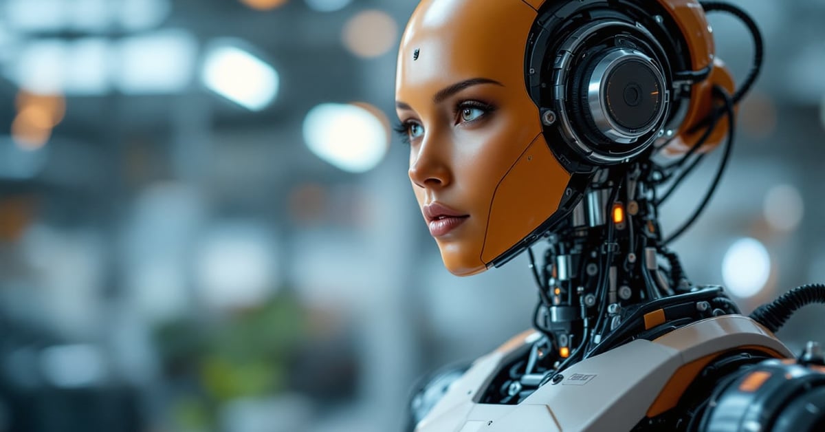 Premier robot manipulateur industriel en action dans une usine moderne, bras mécanique articulé